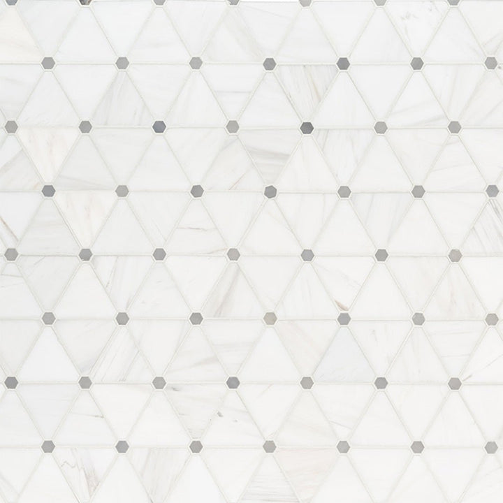 Bianco Dolomite Pinwheel | Natural Stone Tile for Kitchen and Bath