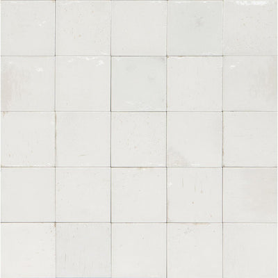 Bianco Glossy, 4" x 4" | EMCGLEEBIAN44 | Aquatica Porcelain Pool Tile