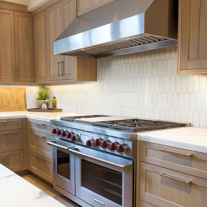 Bianco Glossy Ellipse Glass Tile | Bathroom & Kitchen Backsplash Tile