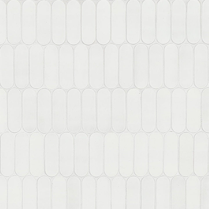 Bianco Glossy Ellipse Glass Tile | Bathroom & Kitchen Backsplash Tile