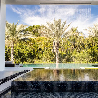 Black Iridescent, 1" x 1" | AURA BLACK | Vidrepur Mosaic Glass Tile