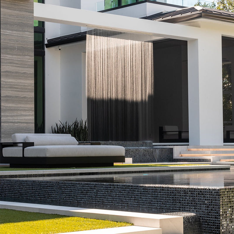 Black Iridescent, 1" x 1" | AURA BLACK | Vidrepur Mosaic Glass Tile