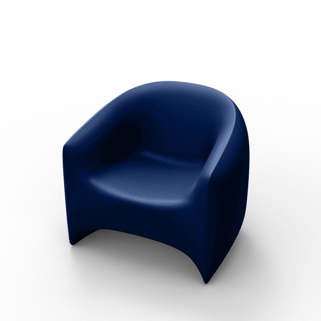 Blow Patio Lounge Chair by Vondom | Modern Outdoor Furniture - Notte Blue