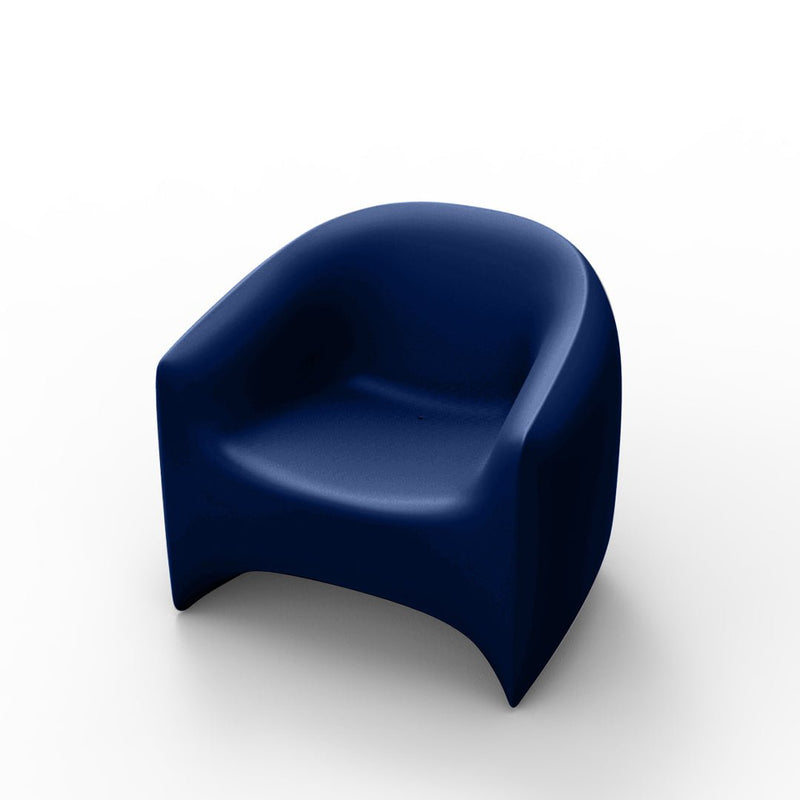 Blow Patio Lounge Chair by Vondom | Modern Outdoor Furniture - Notte Blue