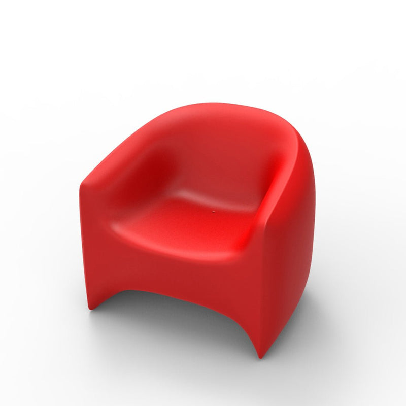 Blow Patio Lounge Chair by Vondom | Modern Outdoor Furniture - Red