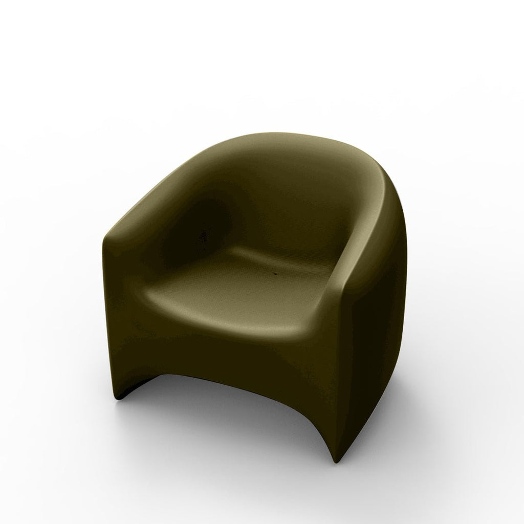 Blow Patio Lounge Chair by Vondom | Modern Outdoor Furniture - Khaki