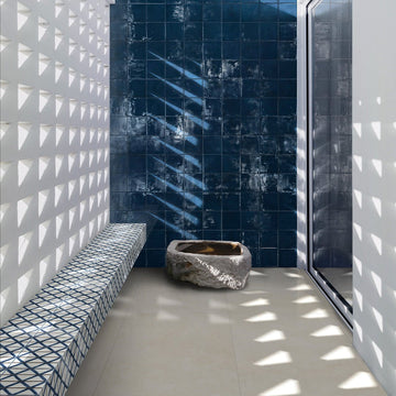 Blu, 6" x 6" Tile | EMCSOLGBLU6 | Porcelain Pool Tile by Aquatica