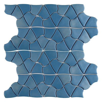 Blue Orchid, Mixed Glass Tile | Bathroom & Kitchen Backsplash Tile