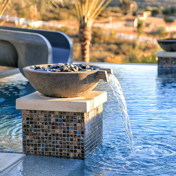 Bronze Blend, 1-1/8" x 1-1/8" | SAGA-134 | Fujiwa Porcelain Pool Tile