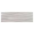 Buteo Gray Glossy Surge Deco, 5" x 16" - Ceramic Tile