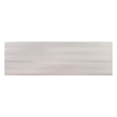Buteo Gray Glossy Tide Deco, 5" x 16" Ceramic Tile | Kitchen Backsplash Tile