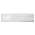 Buteo White Glossy Drift Deco, 3" x 12" - Ceramic Tile