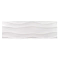 Buteo White Matte Surge Deco, 5" x 16" - Ceramic Tile