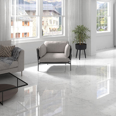 Calacatta Lucca Polished, 24" x 24" | Porcelain Floor & Wall Tile