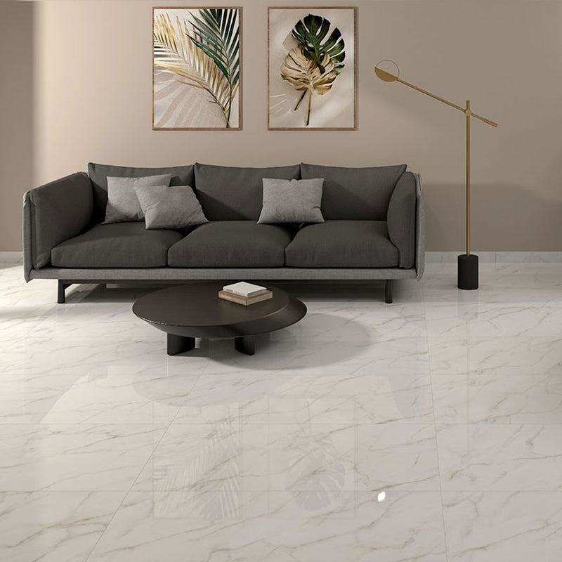Calacatta Lucca Polished, 24" x 48" | Porcelain Floor Tile by MSI