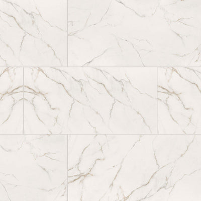 Calacatta Lucca Polished, 24" x 48" | Porcelain Floor Tile by MSI