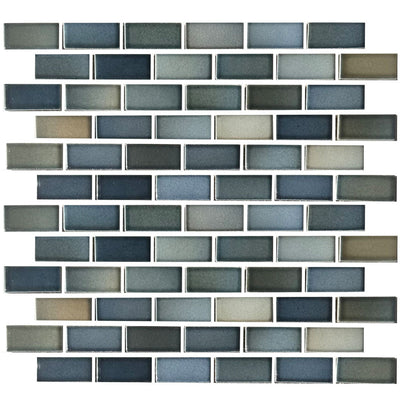 Captain Blue, 7/8" x 1-7/8" | GLASSTEL-13 | Fujiwa Porcelain Pool Tile