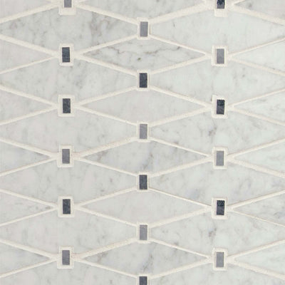 Carrara White Marbella Diamond | Stone Tile for Kitchen and Bath