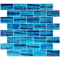 Cayman Blue, 1.5" x 3" - Glass Tile