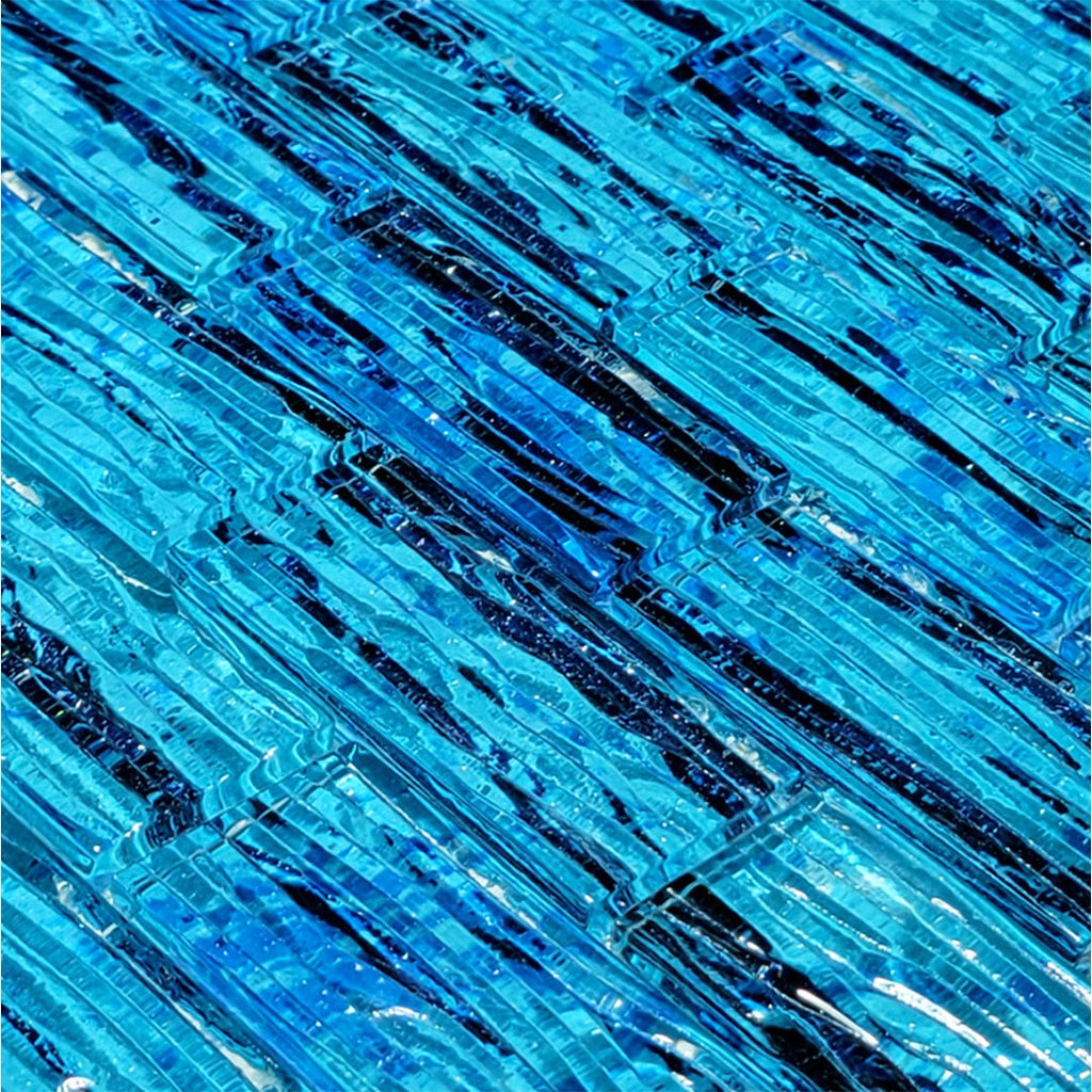 Caymen Blue, 1.5" x 3" Glass Tile | GM8153B4 | AquaBlu Mosaics