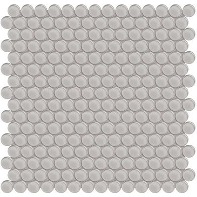 Cloud, Penny Round Mosaic | ANAELEMPNRDCLOUD | Glass Tile