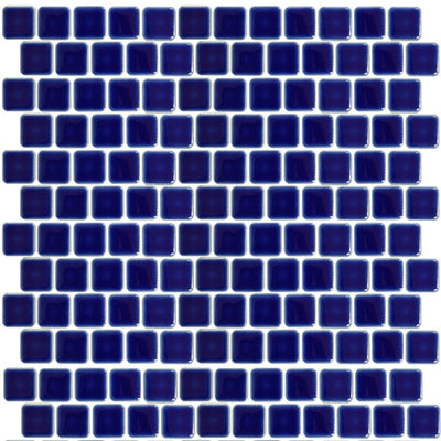 PEB-193 - Cobalt Blue, 1" x 1" - Porcelain Pool Tile - Fujiwa