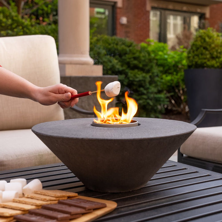 Concrete Cone Fire Feature | Outdoor Table Top Fire Pit
