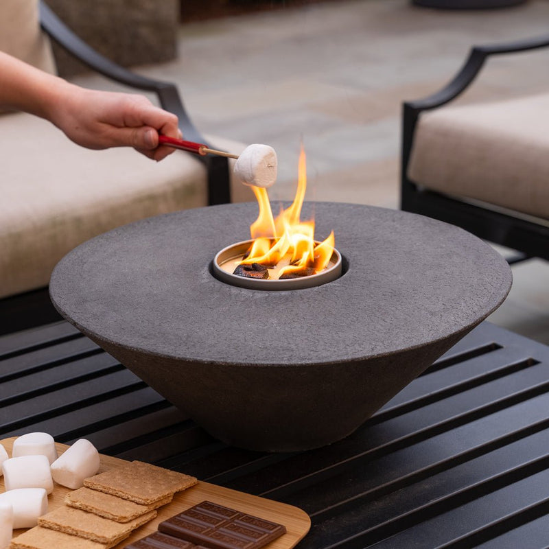 Concrete Cone Fire Feature | Outdoor Table Top Fire Pit
