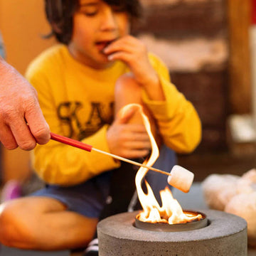 Classic Cylinder Concrete Table Top Fire Pit