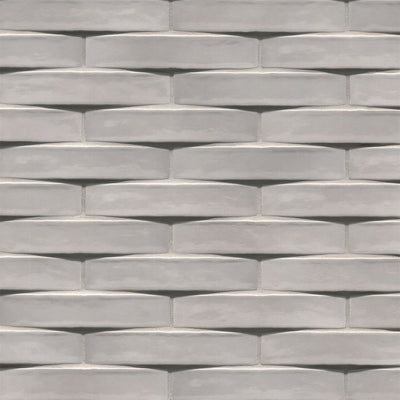 Convex Ash, 2" x 10" Ceramic Tile | 3D Backsplash & Bathroom Tile