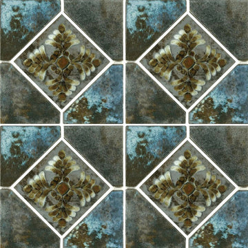 Cotto, 6" x 6" Deco | JOYA-504 | Fujiwa Porcelain Pool Tile