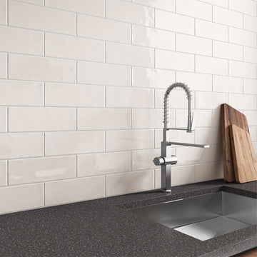 Crema Mix, 4" x 12" Ceramic Tile | Kitchen Backsplash Tile by MSI