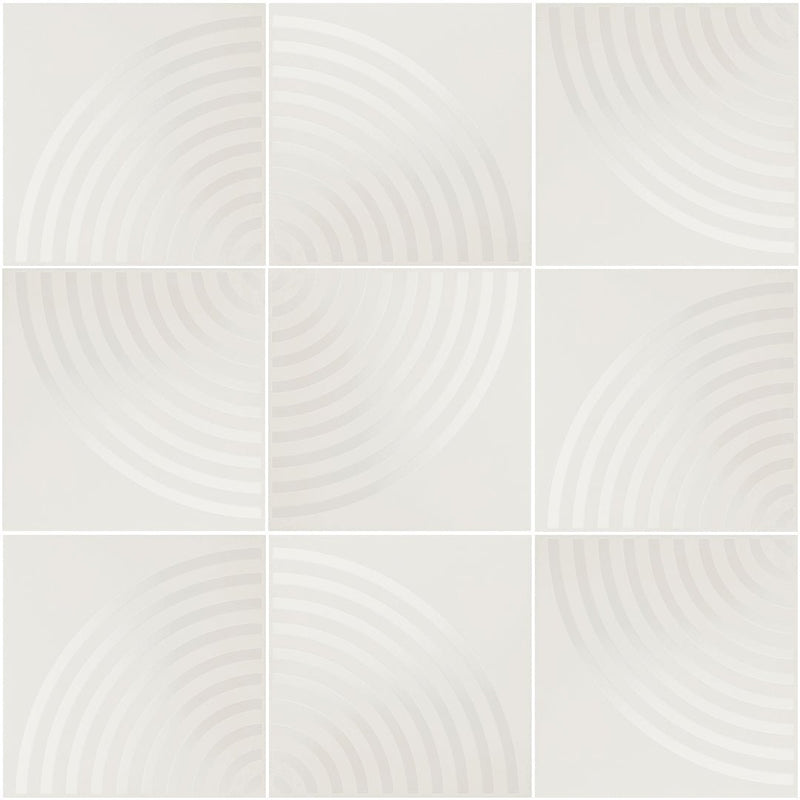 Currents Foam, 8" x 8" Porcelain Tile | Kitchen, Bath, & Pool Tile 