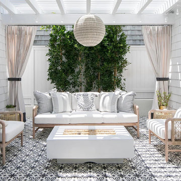 Del Mar Rectangular 60" Fire Table | GFRC Concrete Fire Pits by TOP