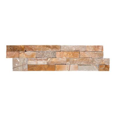 Desert Gold Natural, 6" x 24" Quartzite Ledger | QRTDESGLDPANELN