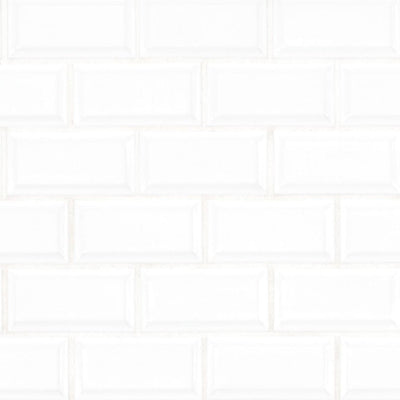 Domino Beveled White, 2" x 4" | Porcelain Kitchen & Bath Tile by MSI
