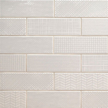 Dusk 3D Mix, 4" x 12" Ceramic Tile | Kitchen Backsplash Tile by MSI