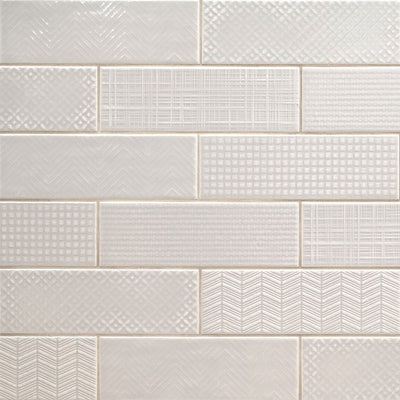Dusk 3D Mix, 4" x 12" Ceramic Tile | Kitchen Backsplash Tile by MSI