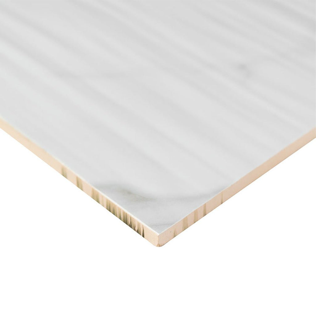 Dymo Statuary Stripe White, 12" x 24" Ceramic Tile | Backsplash Tile