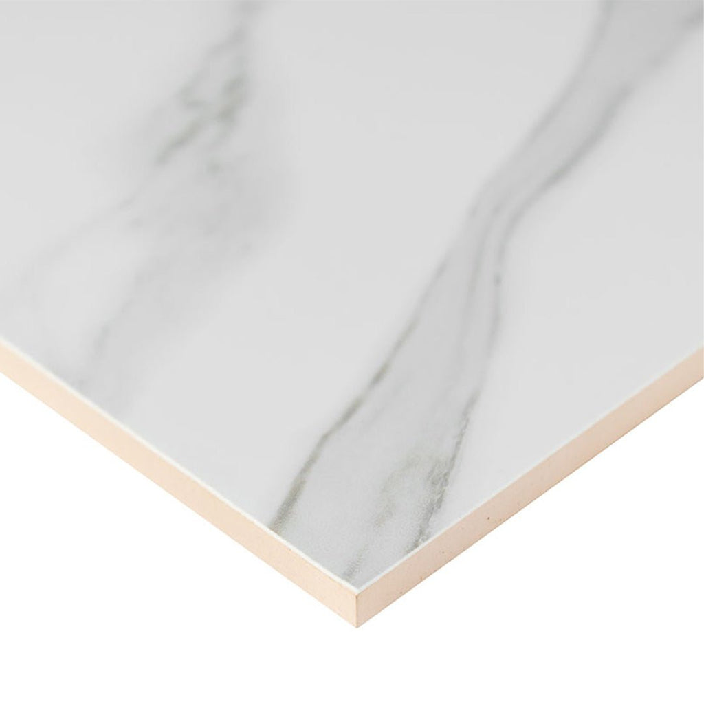 Dymo Stauary White, 12" x 24" Ceramic Tile | Large Format Wall Tile