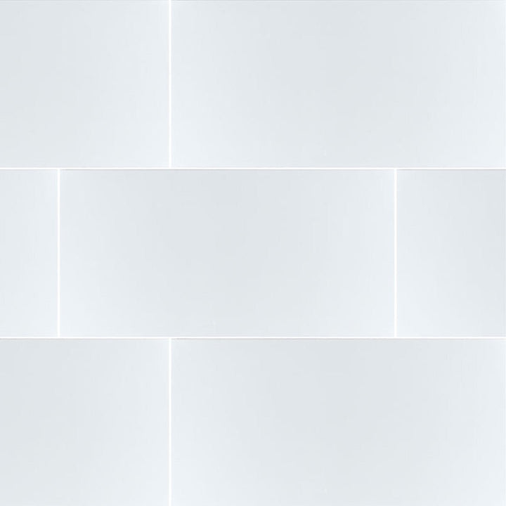 Dymo Wavy White, 12" x 24" Ceramic Tile | Kitchen Backsplash Tile