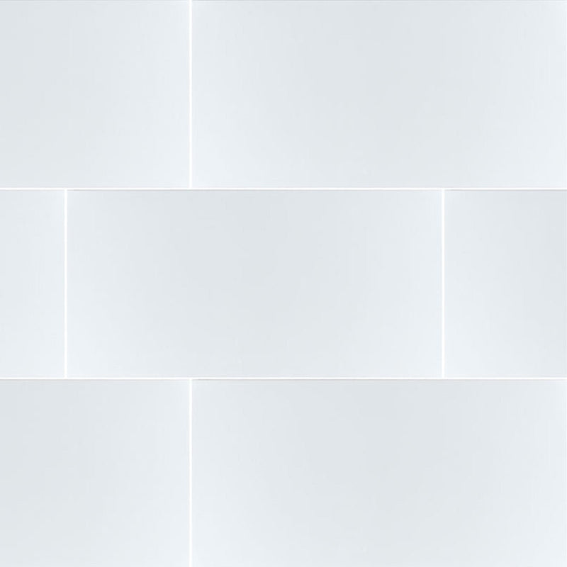 Dymo Wavy White, 12" x 24" Ceramic Tile | Kitchen Backsplash Tile