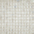 White Iridescent Pillow Texture, 1" x 1" - Glass Tile
