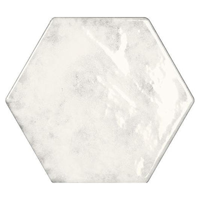 Esamarine Bianco, Hexagon Ceramic Tile | Kitchen & Bathroom Tile