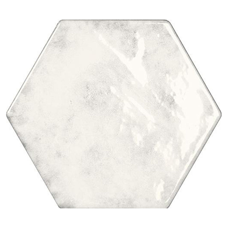 Esamarine Bianco, Hexagon Ceramic Tile | Kitchen & Bathroom Tile