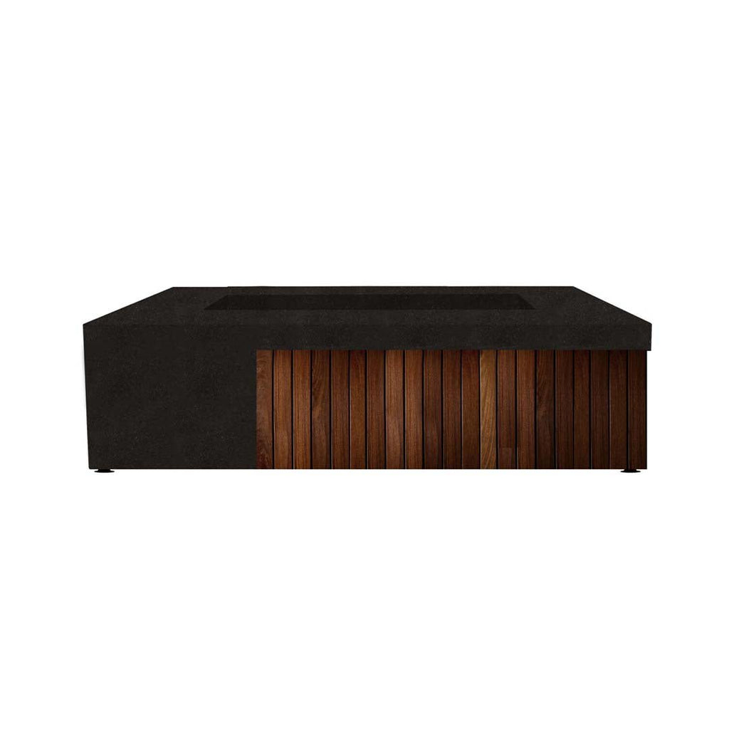 Fairmont Fire Table, Ebony | Outdoor Gas Fire Pit by Prism Hardscapes