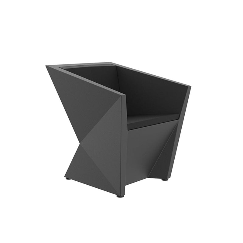 Faz Armchair with Cushion | Modern Patio Furniture - ANTHRACITE