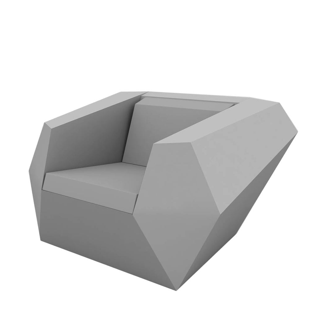 Faz Lounge Chair with Cushion | Modern Patio Furniture - Steel
