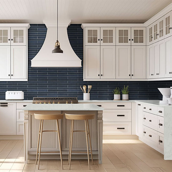 Flamenco Hale Navy, 2" x 18" Porcelain Tile | MSI Wall Tile