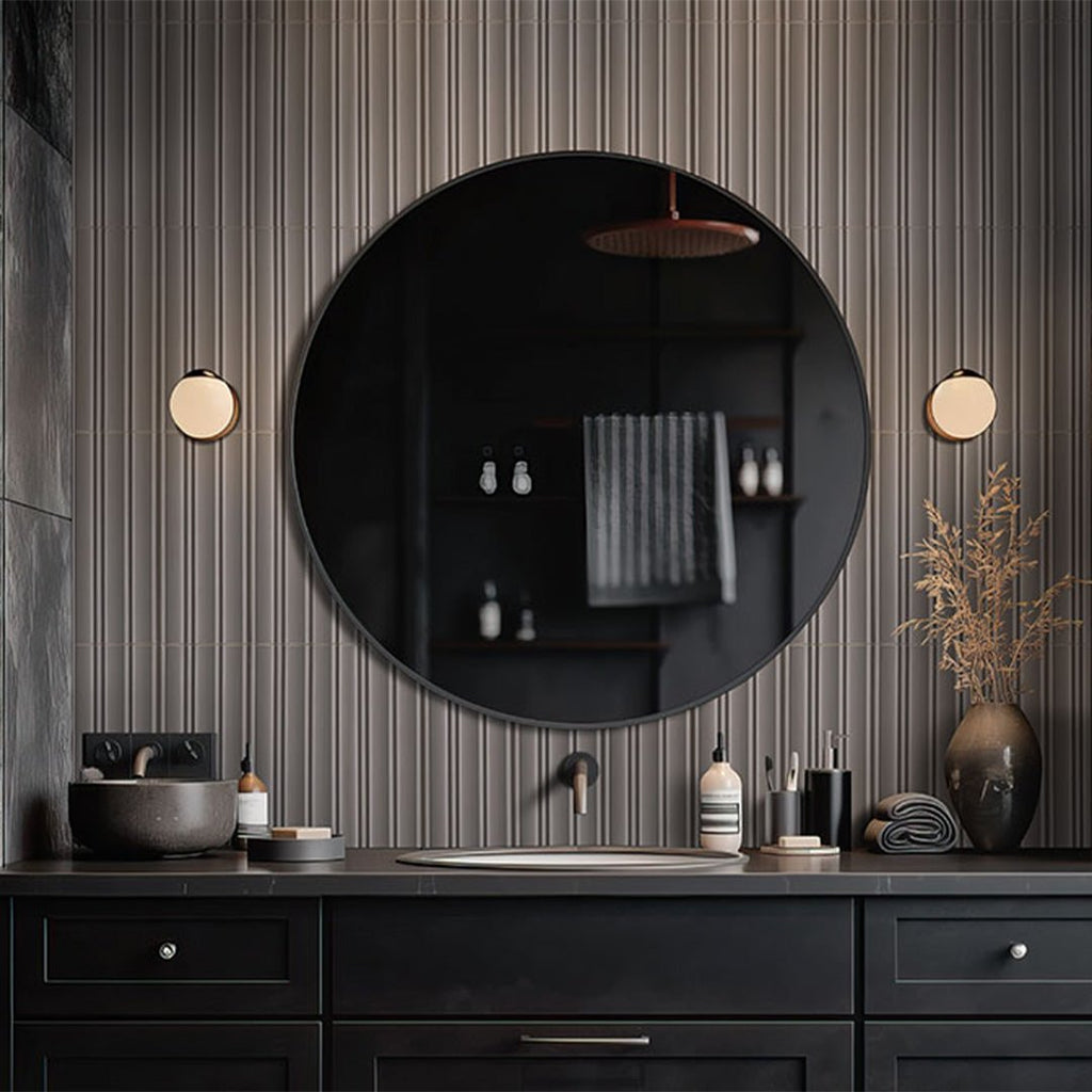 Folk Charcoal, 7" x 16" | Porcelain Kitchen and Bath Tile by MSI
